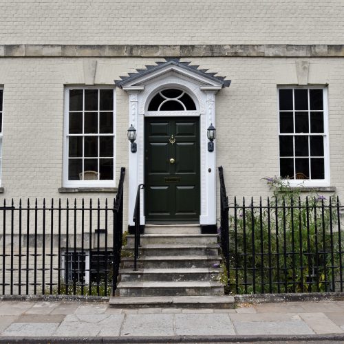 entrance of an old house