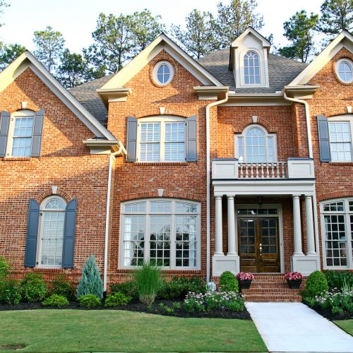 A Nice Brick House in Morning light