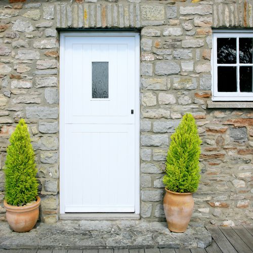 traditional stone cottage door